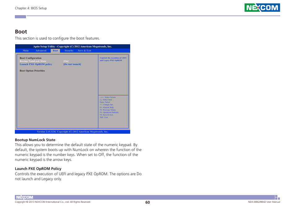 Boot | NEXCOM NDiS B842 User Manual | Page 74 / 122