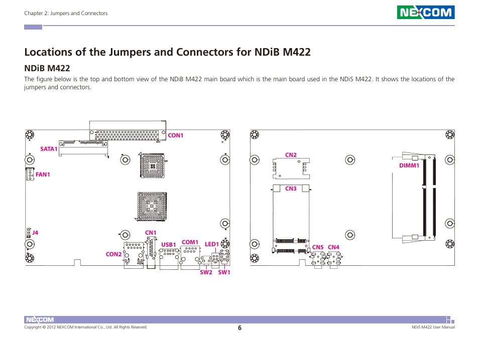 Ndib m422 | NEXCOM NDiS M422 User Manual | Page 20 / 62