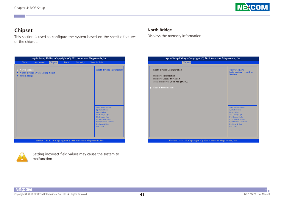 Chipset, North bridge | NEXCOM NDiS M422 User Manual | Page 55 / 62