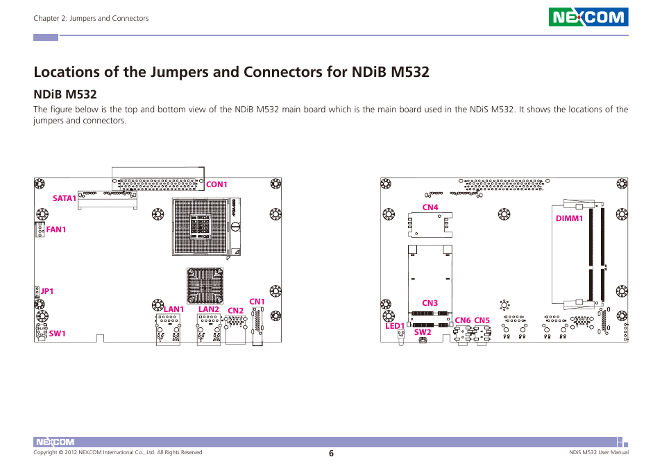 Ndib m532 | NEXCOM NDiS M532 User Manual | Page 20 / 67