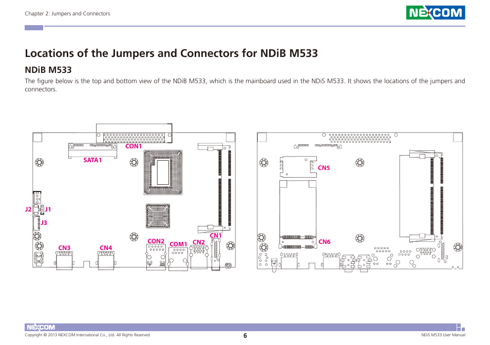 Ndib m533 | NEXCOM NDiS M533 User Manual | Page 20 / 66