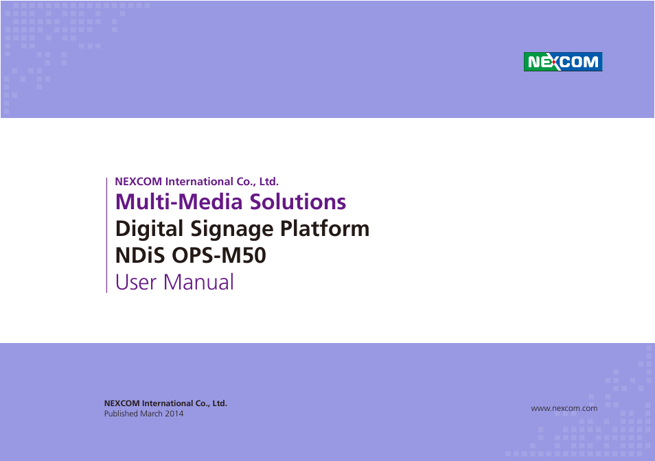 NEXCOM NDiS OPS-M50 User Manual | 94 pages