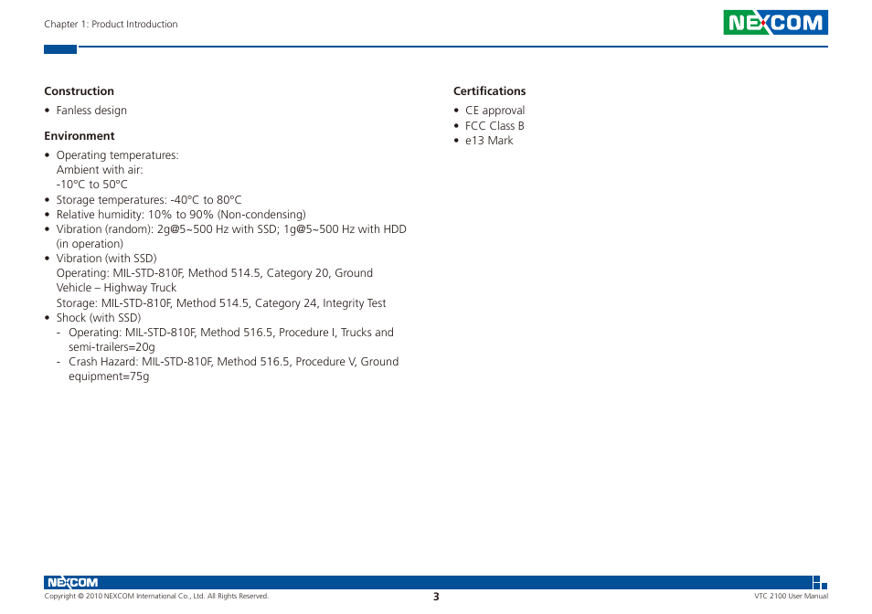 NEXCOM VTC 2100 User Manual | Page 16 / 73