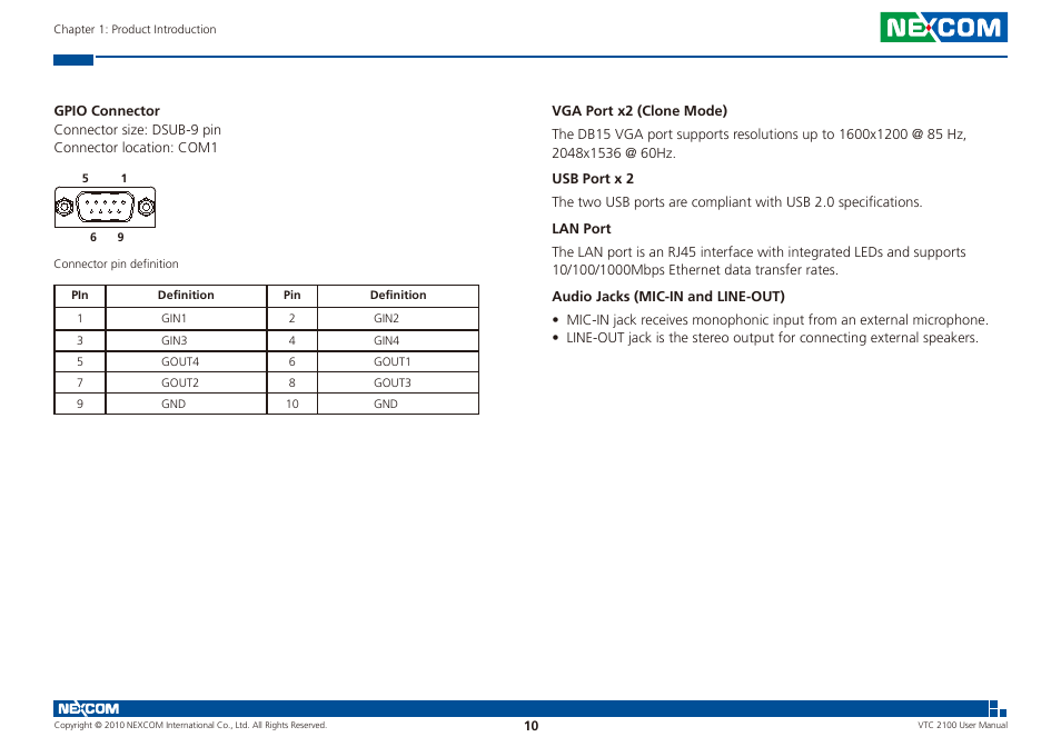 NEXCOM VTC 2100 User Manual | Page 23 / 73