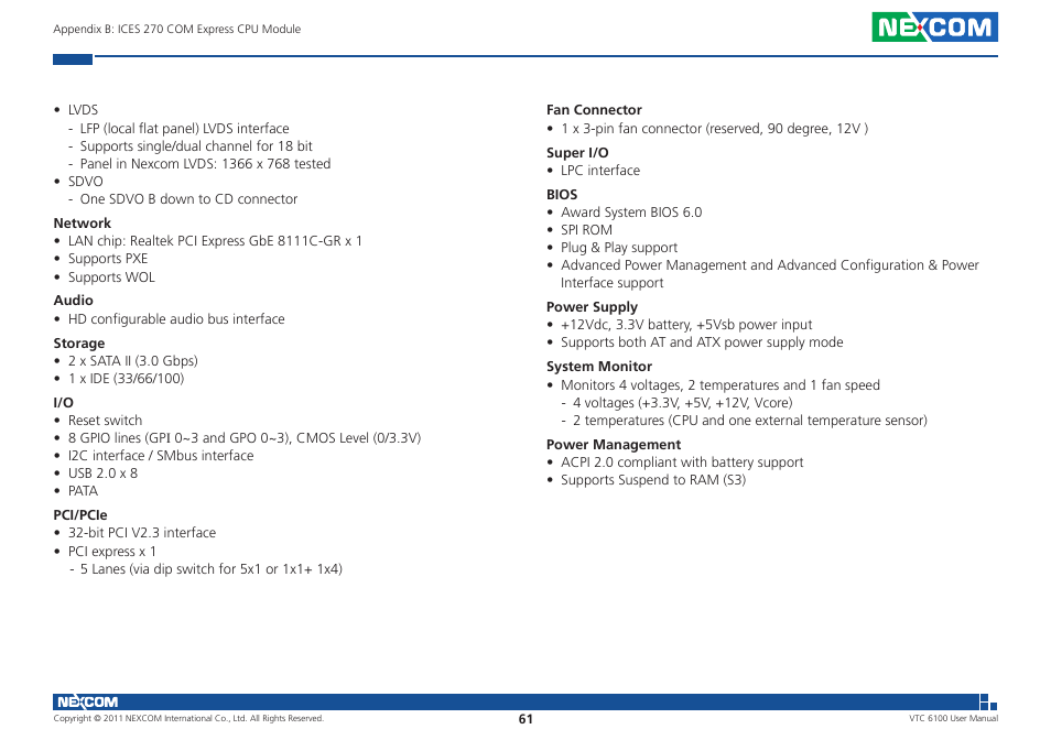 NEXCOM VTC 6100 User Manual | Page 76 / 116