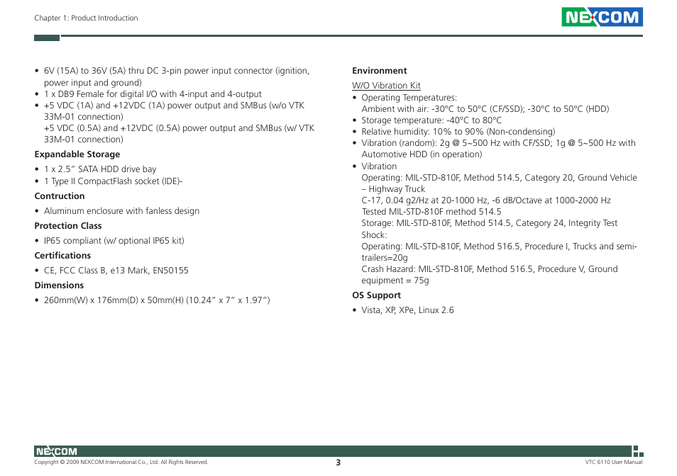 NEXCOM VTC 6110 User Manual | Page 17 / 117