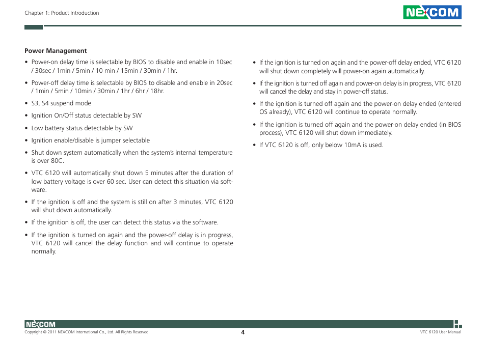 NEXCOM VTC 6120 User Manual | Page 18 / 116