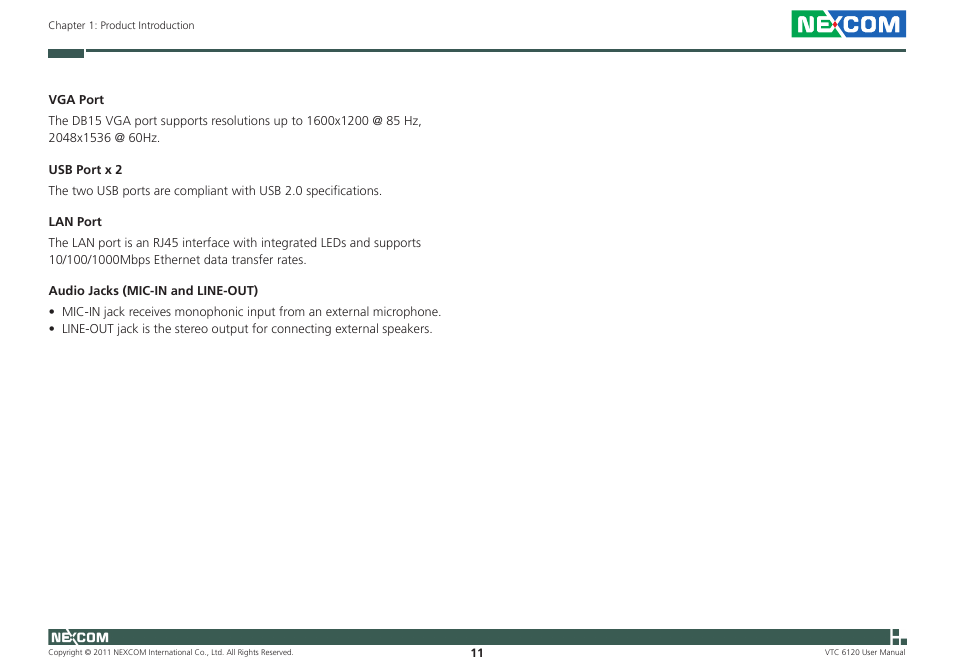 NEXCOM VTC 6120 User Manual | Page 25 / 116