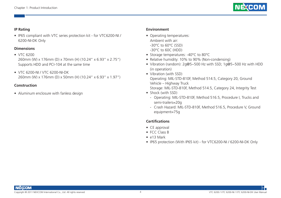 NEXCOM VTC 6200 User Manual | Page 17 / 81