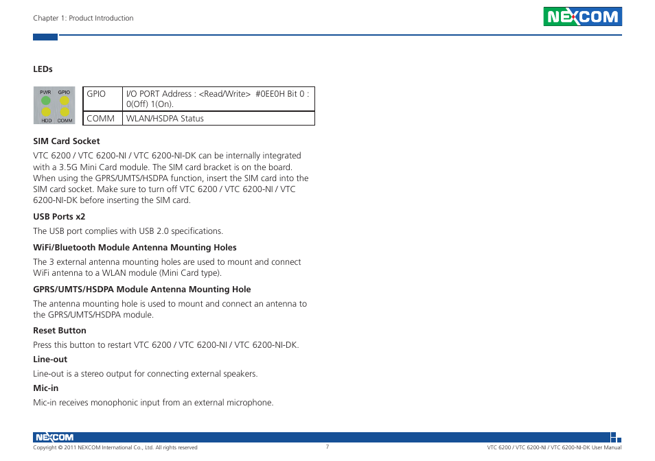 NEXCOM VTC 6200 User Manual | Page 20 / 81