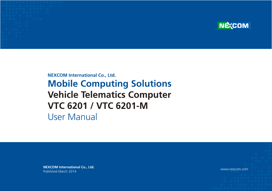 NEXCOM VTC 6201 User Manual | 76 pages