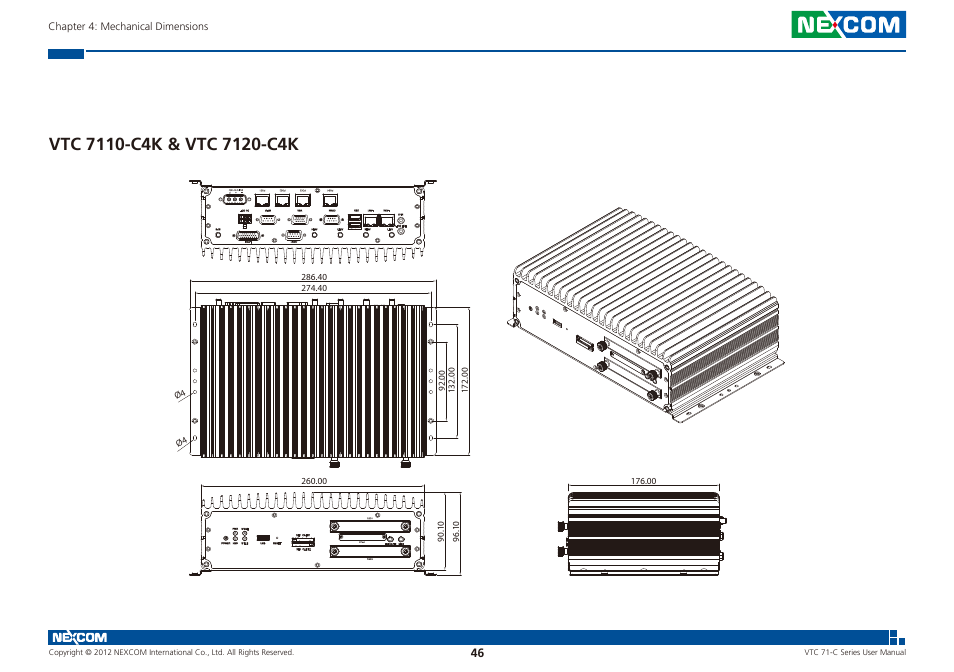 Vtc 7110-c4k & vtc 7120-c4k | NEXCOM VTC 7100-C8SK User Manual | Page 60 / 110