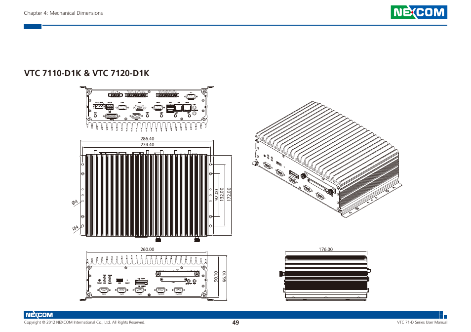 Vtc 7110-d1k & vtc 7120-d1k | NEXCOM VTC 7100-D1K User Manual | Page 63 / 117