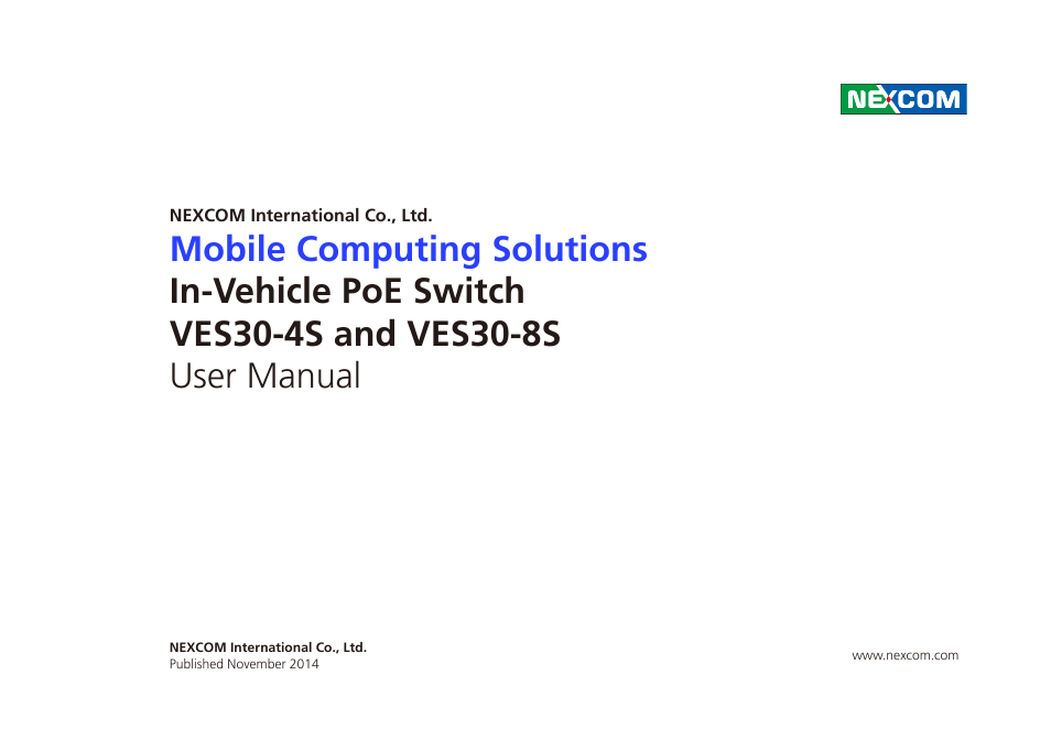 NEXCOM VES30-4S User Manual | 23 pages