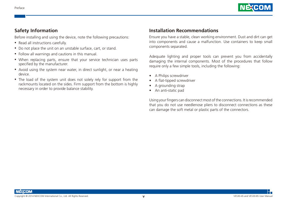 NEXCOM VES30-4S User Manual | Page 5 / 23