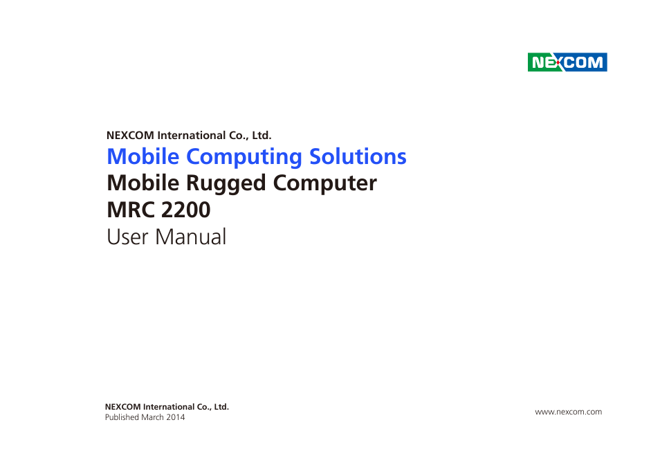 NEXCOM MRC 2200 User Manual | 68 pages