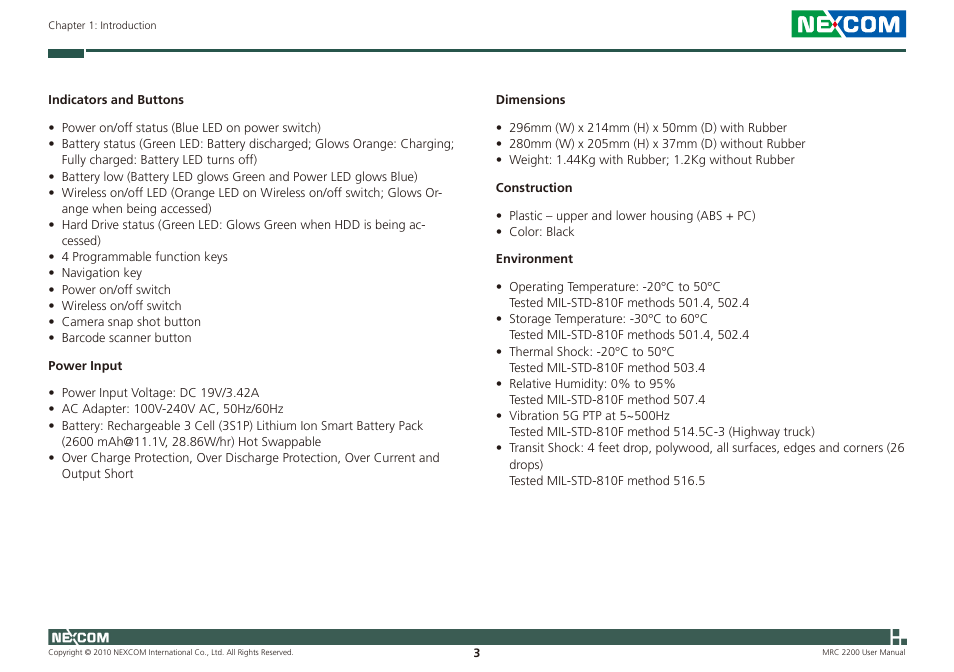 NEXCOM MRC 2200 User Manual | Page 16 / 68