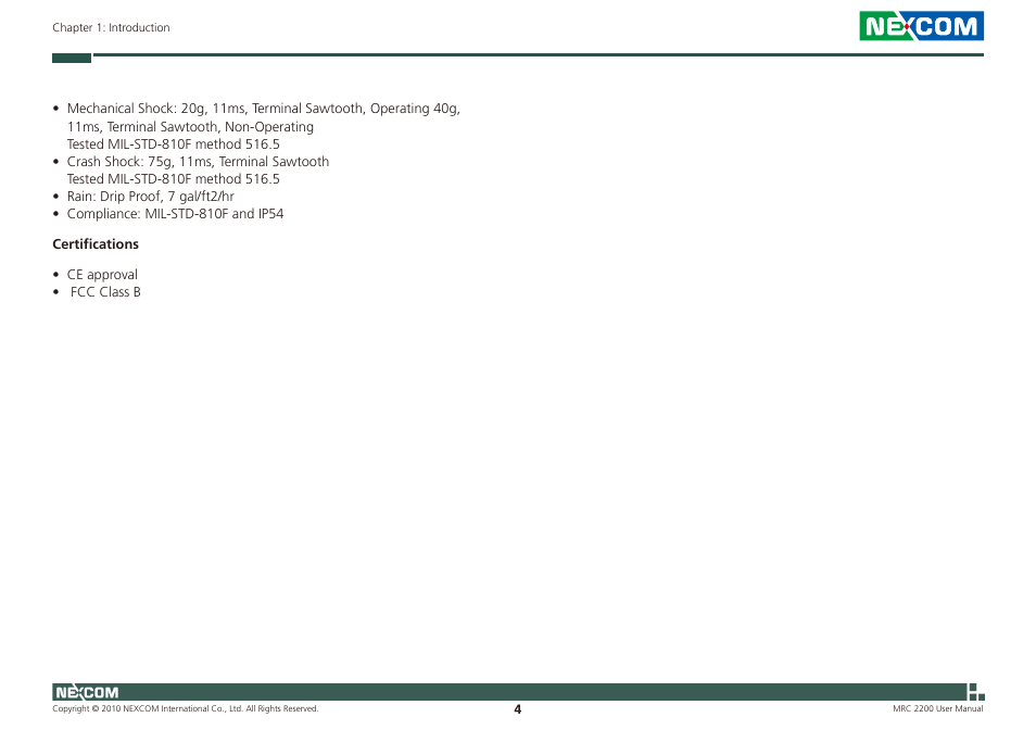 NEXCOM MRC 2200 User Manual | Page 17 / 68