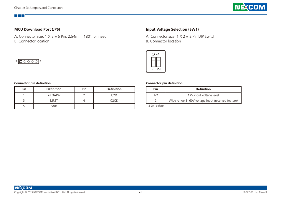 O n 1 2 | NEXCOM nROK 500 User Manual | Page 34 / 42