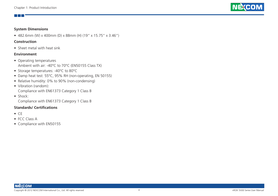 NEXCOM nROK 5300 User Manual | Page 17 / 62