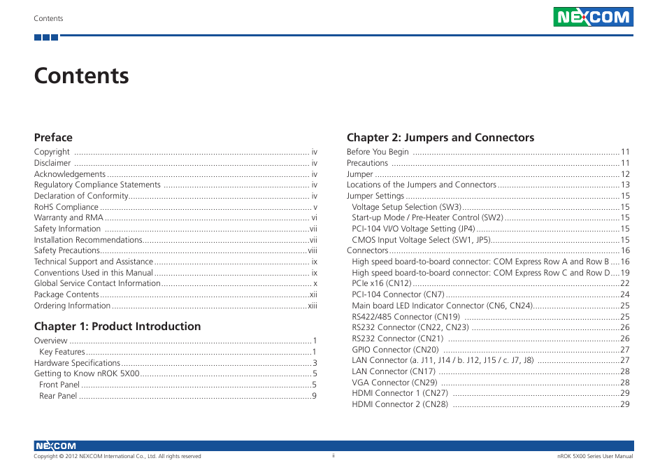 NEXCOM nROK 5300 User Manual | Page 2 / 62