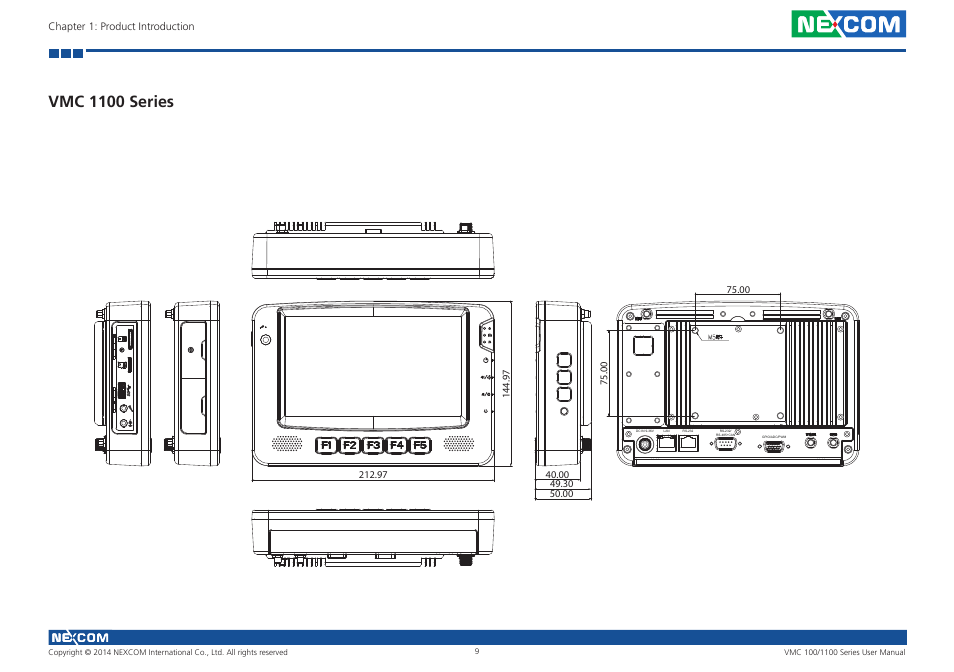 Vmc 1100 series | NEXCOM VMC 100 User Manual | Page 23 / 113