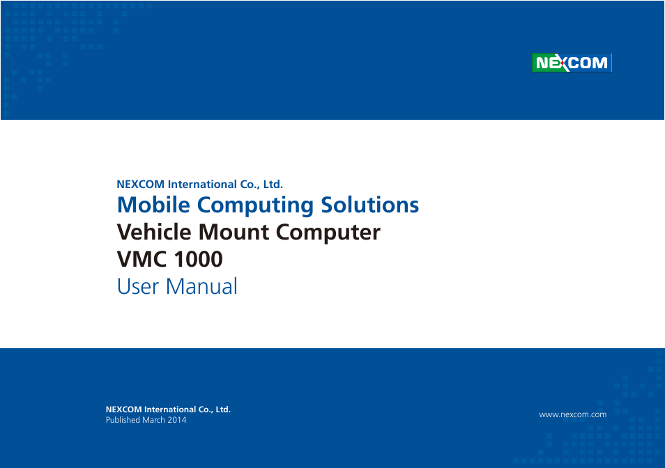 NEXCOM VMC 1000 User Manual | 65 pages