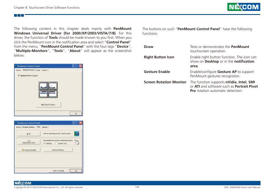 NEXCOM VMC 3000/ 3001 User Manual | Page 124 / 190