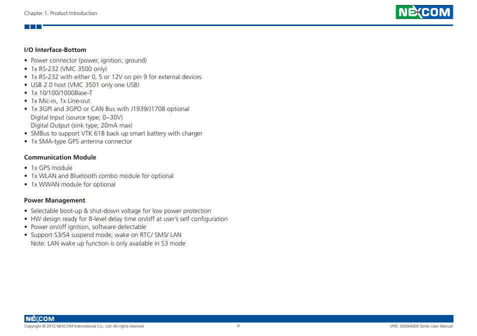 NEXCOM VMC 3000/ 3001 User Manual | Page 22 / 190