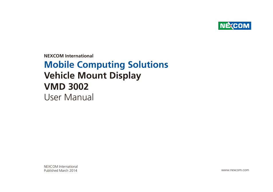 NEXCOM VMD 3002 User Manual | 30 pages