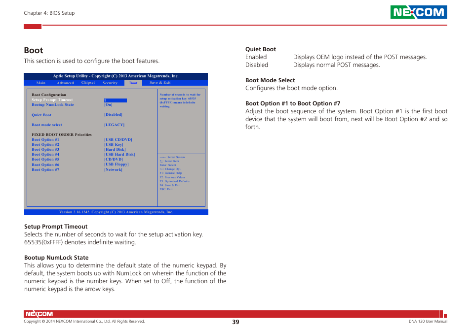 Boot | NEXCOM DNA 120 User Manual | Page 53 / 54