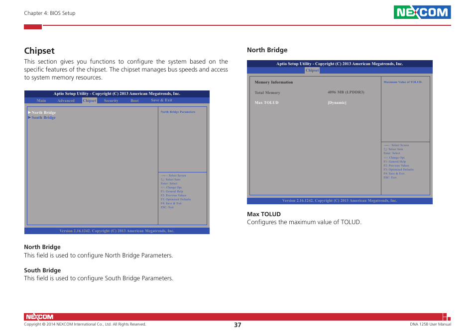 Chipset, North bridge | NEXCOM DNA 125B User Manual | Page 51 / 55