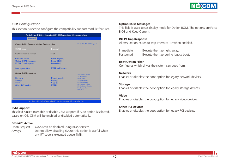 NEXCOM NSA 1150 User Manual | Page 54 / 61