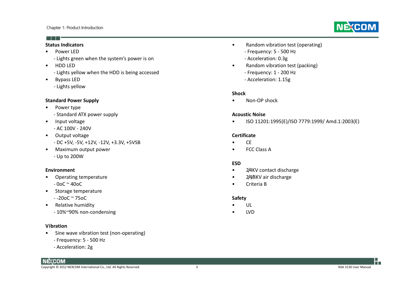 NEXCOM NSA 3130 User Manual | Page 16 / 96