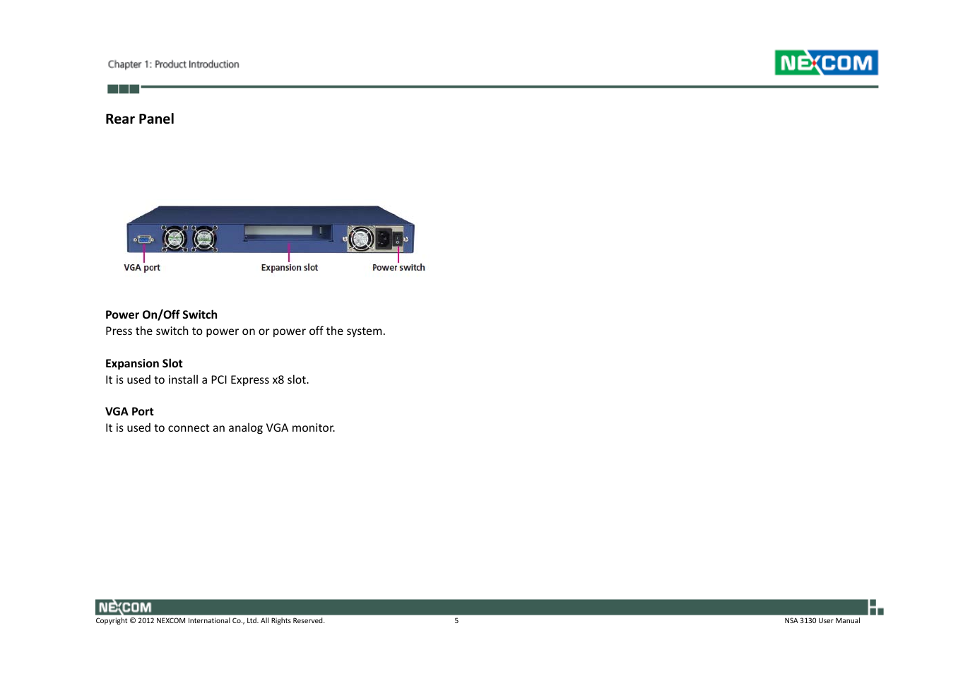 NEXCOM NSA 3130 User Manual | Page 18 / 96