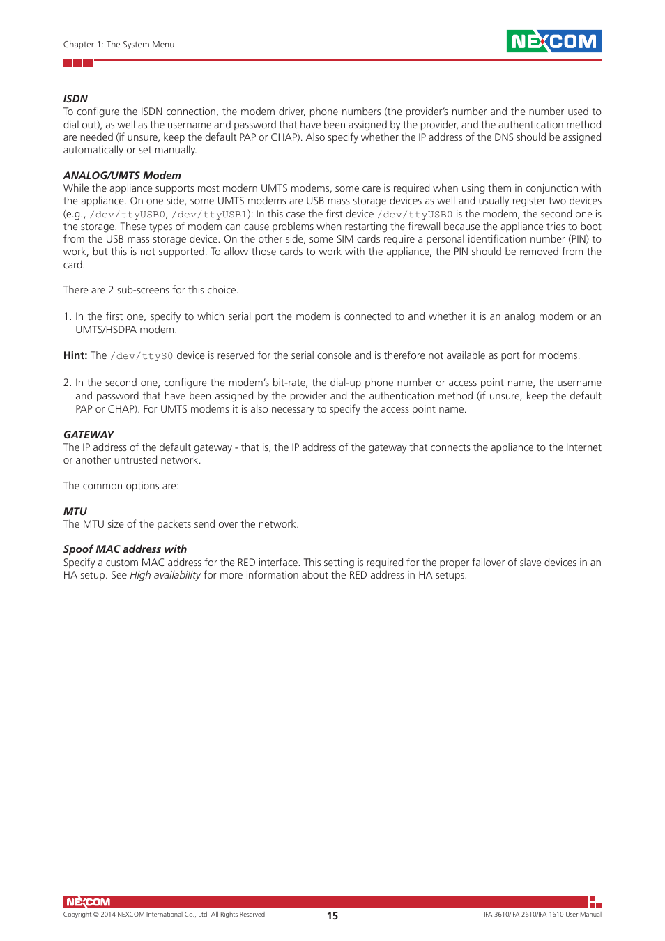 NEXCOM IFA 1610 User Manual | Page 18 / 88