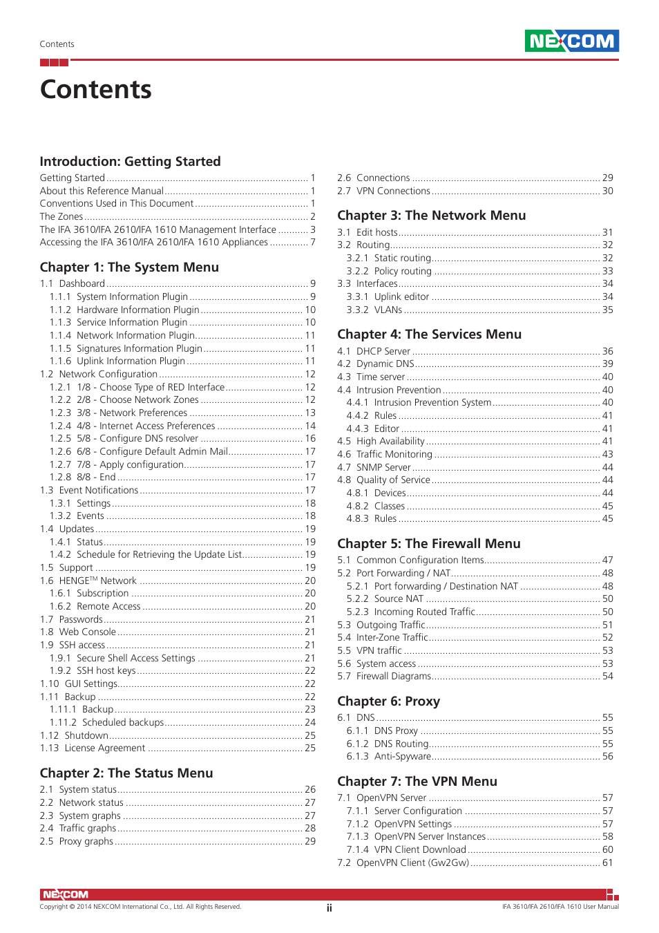 NEXCOM IFA 1610 User Manual | Page 2 / 88