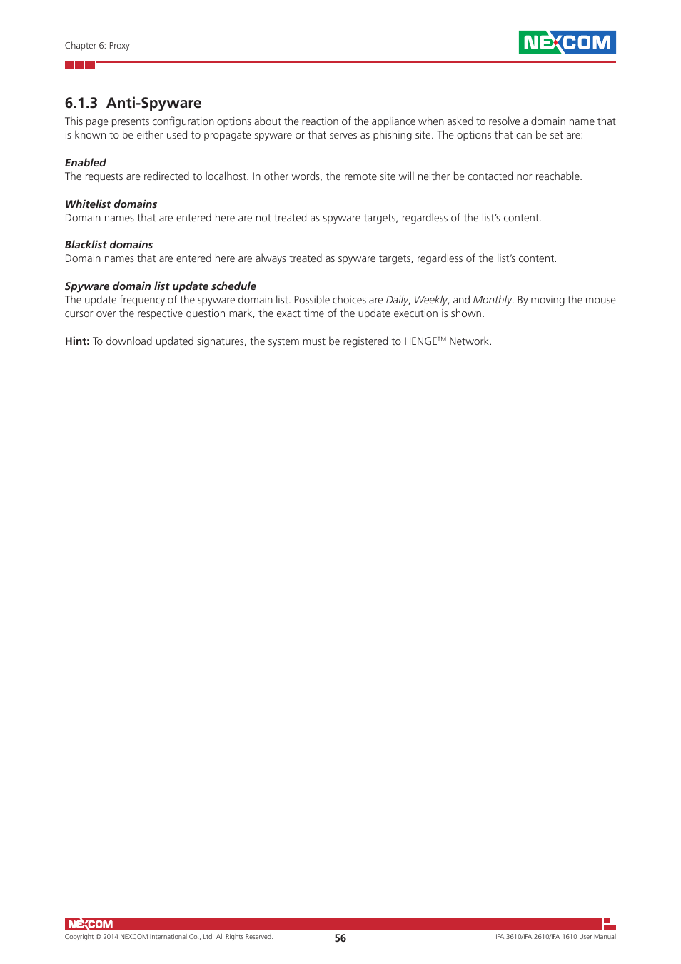 3 anti-spyware | NEXCOM IFA 1610 User Manual | Page 59 / 88