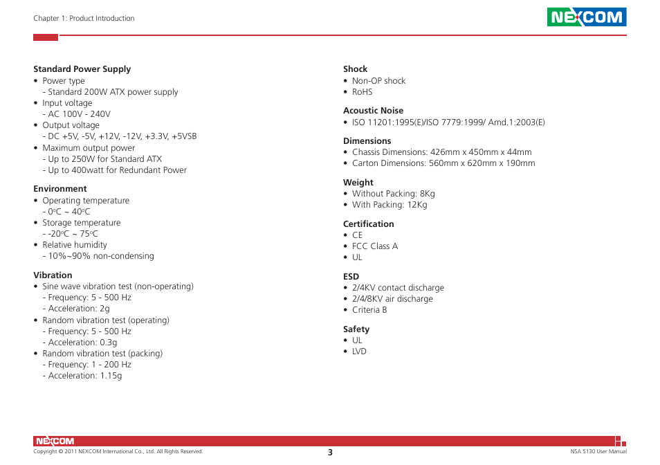 NEXCOM NSA 5130 User Manual | Page 16 / 107