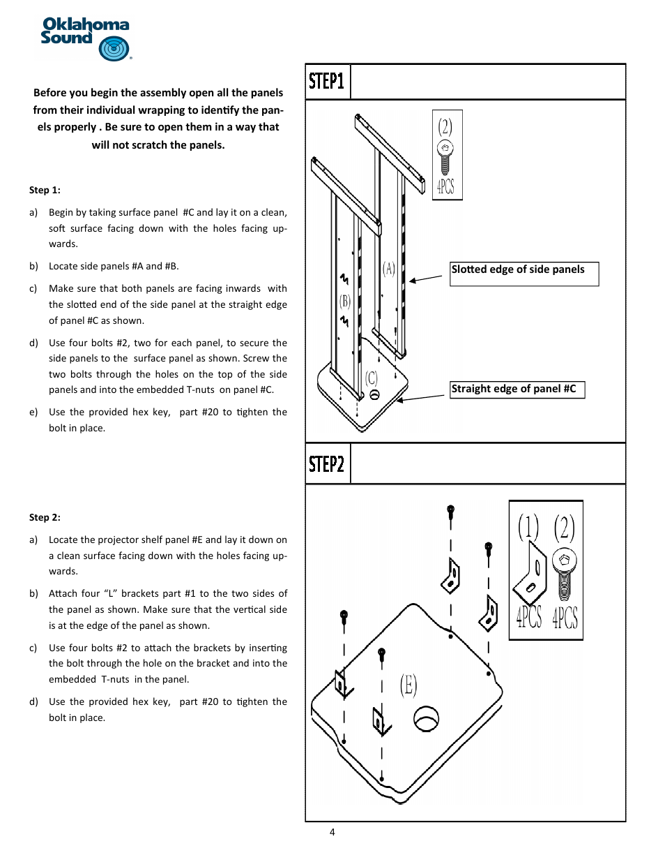 Oklahoma Sound #PRC 250 User Manual | Page 4 / 11