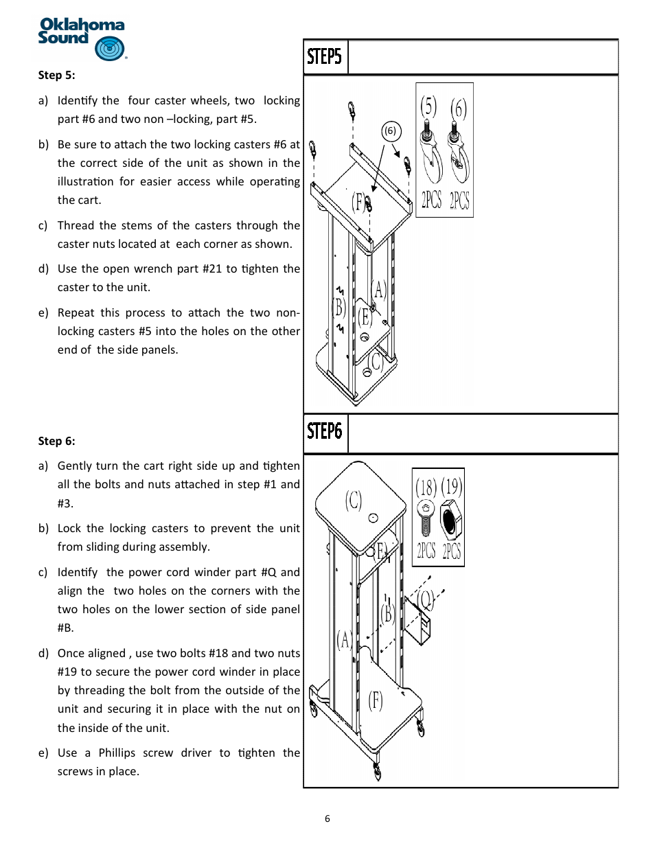 Oklahoma Sound #PRC 250 User Manual | Page 6 / 11