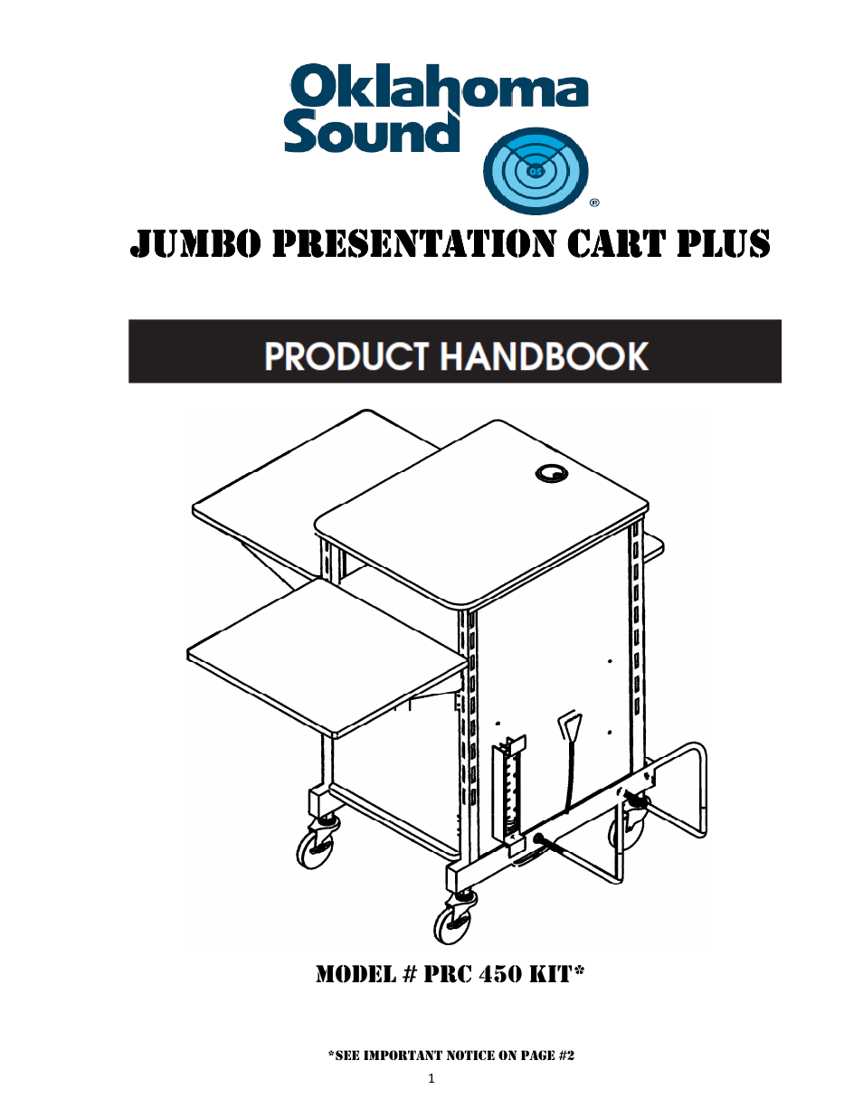 Oklahoma Sound #PRC 450 User Manual | 5 pages