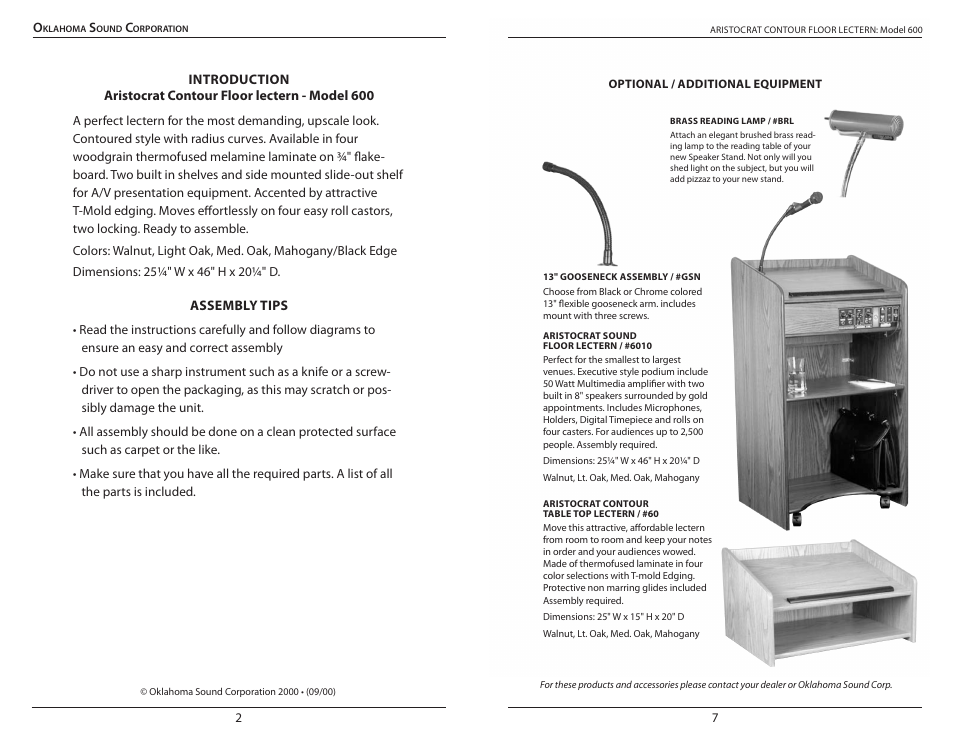 Oklahoma Sound #600 User Manual | Page 2 / 4