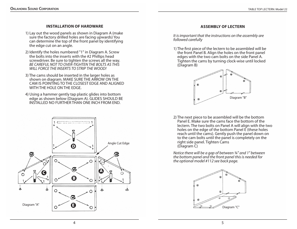 Oklahoma Sound #22 User Manual | Page 4 / 4