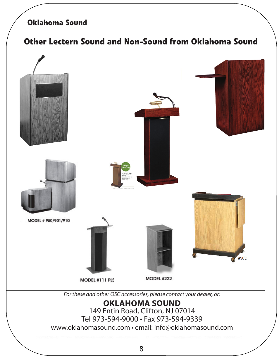 Oklahoma Sound The Vision User Manual | 8 pages