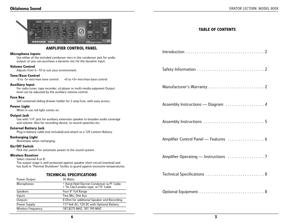 Oklahoma Sound #800x User Manual | Page 3 / 4