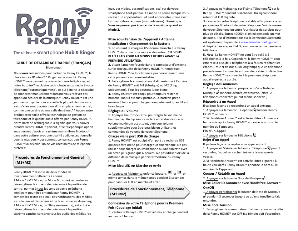 Ölens Technology Renny HOME User Manual | Page 7 / 9