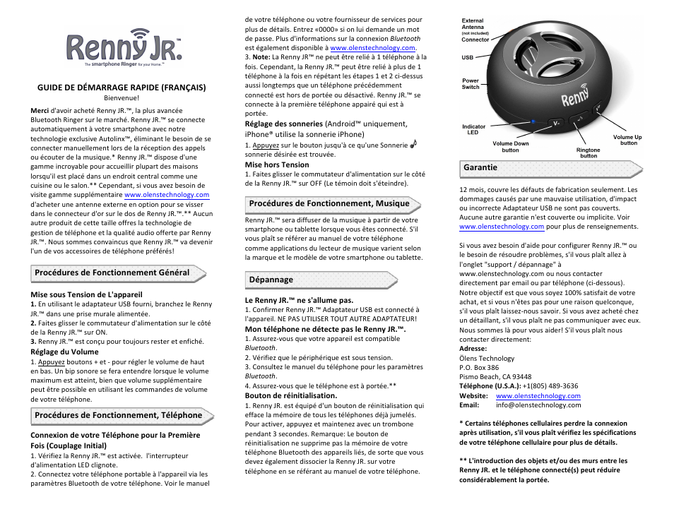 Ölens Technology Renny JR User Manual | Page 5 / 6