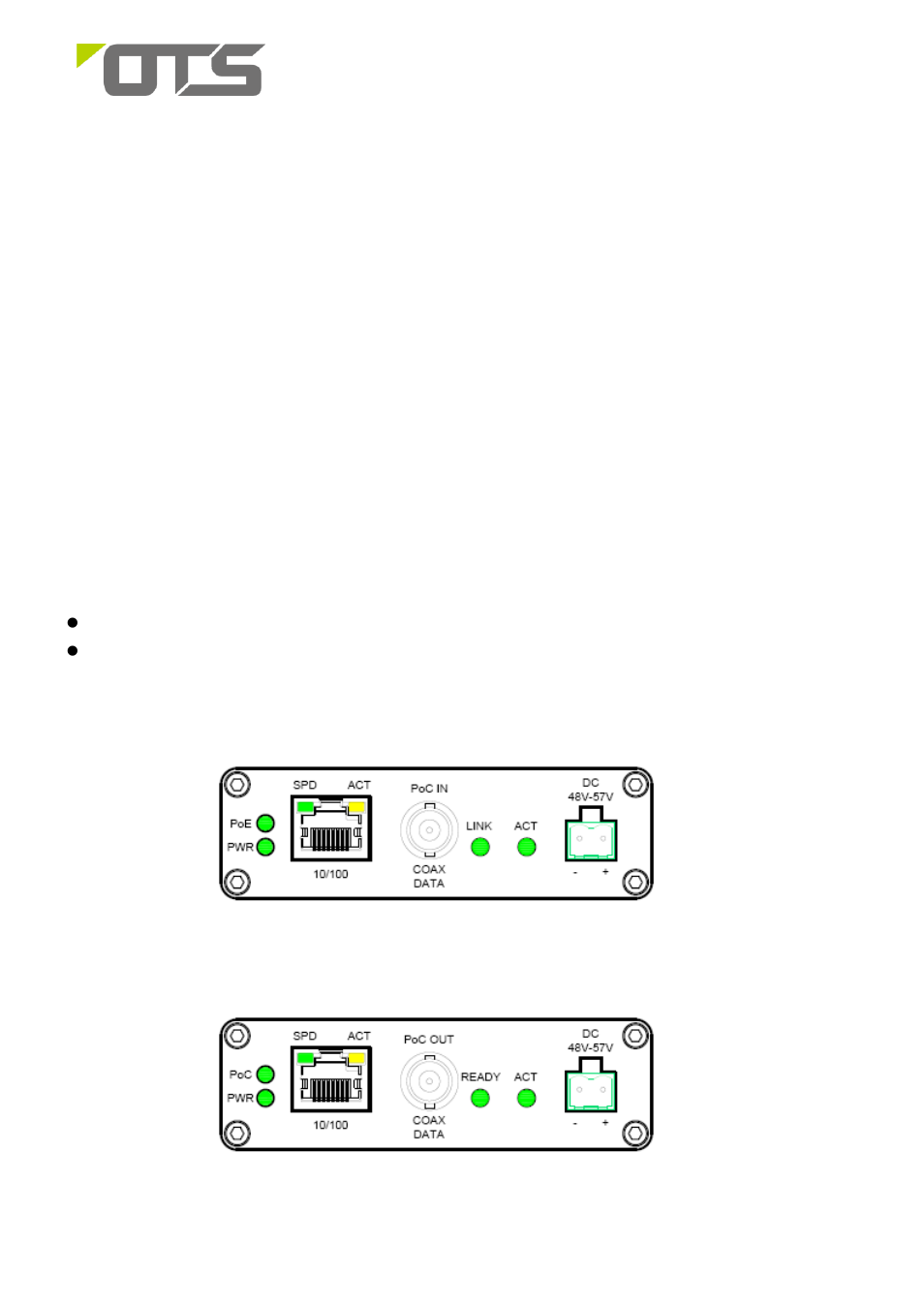 OT Systems ET1100CPp series User Manual | 4 pages