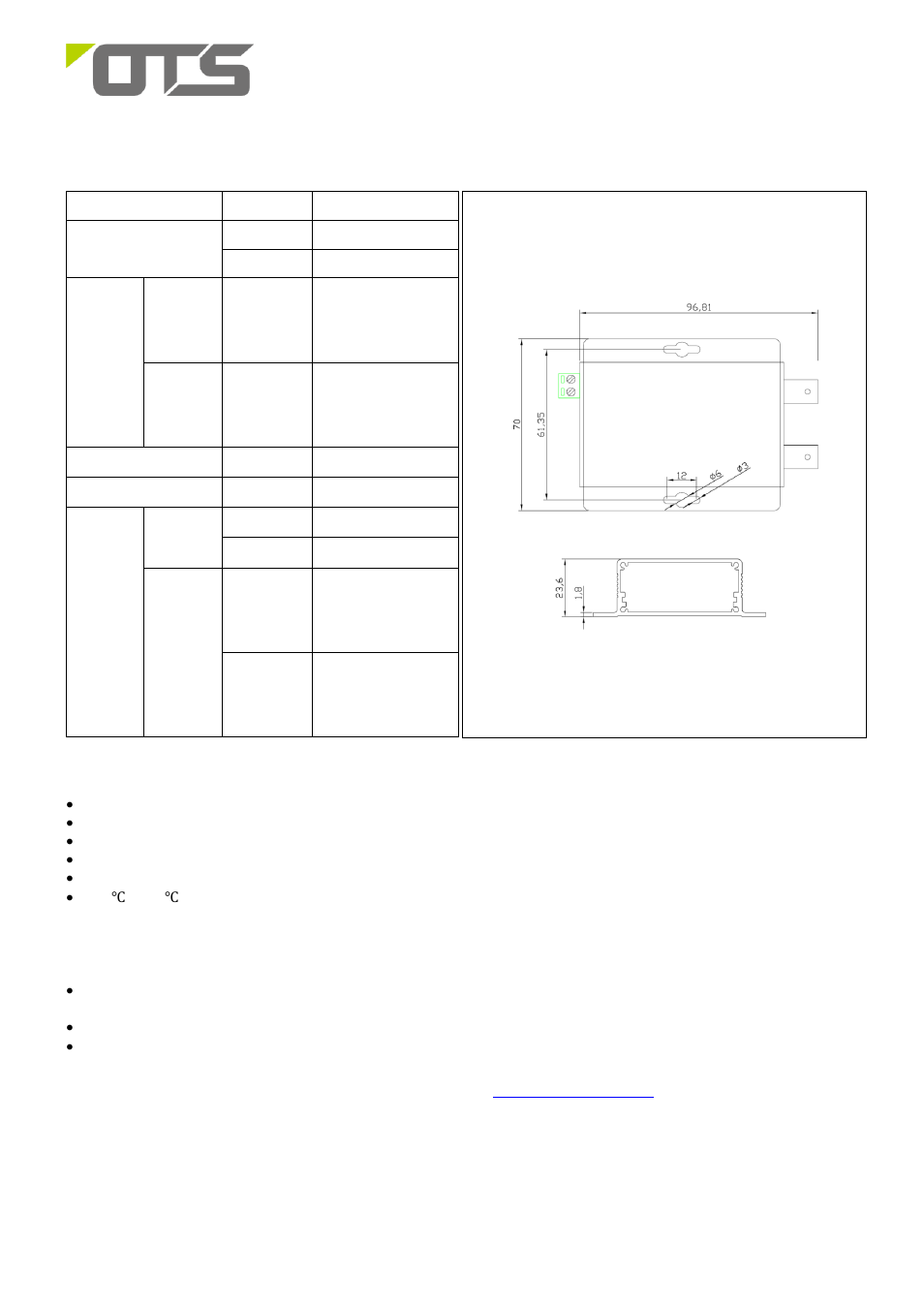 Assembly, startup, and dismantling, Functional description, Installation | OT Systems ET1100C2 series User Manual | Page 4 / 4